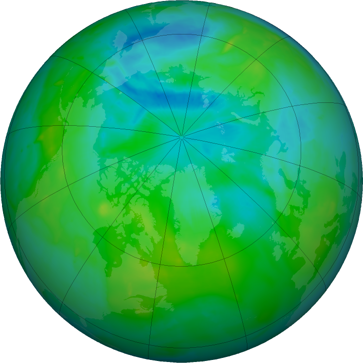 Arctic ozone map for 27 July 2011